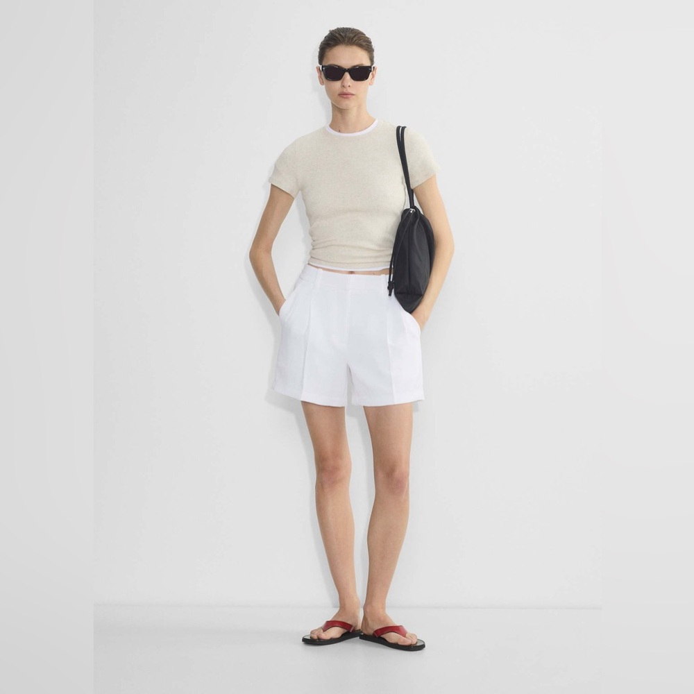 Aritzia The Effortless Short™ Mid-Thigh - Crepette™, Light Birch - Picture 12 of 13